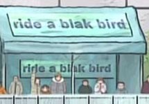 ride a blak bird
